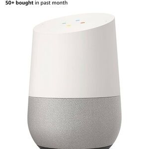 Google Voice-Activated Speaker in White and Gray